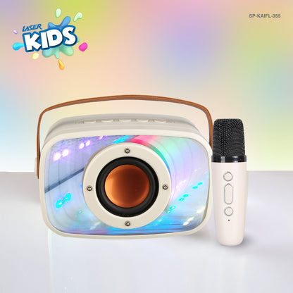 Laser Infinity Karaoke Speaker with Wireless Mic - Image 8