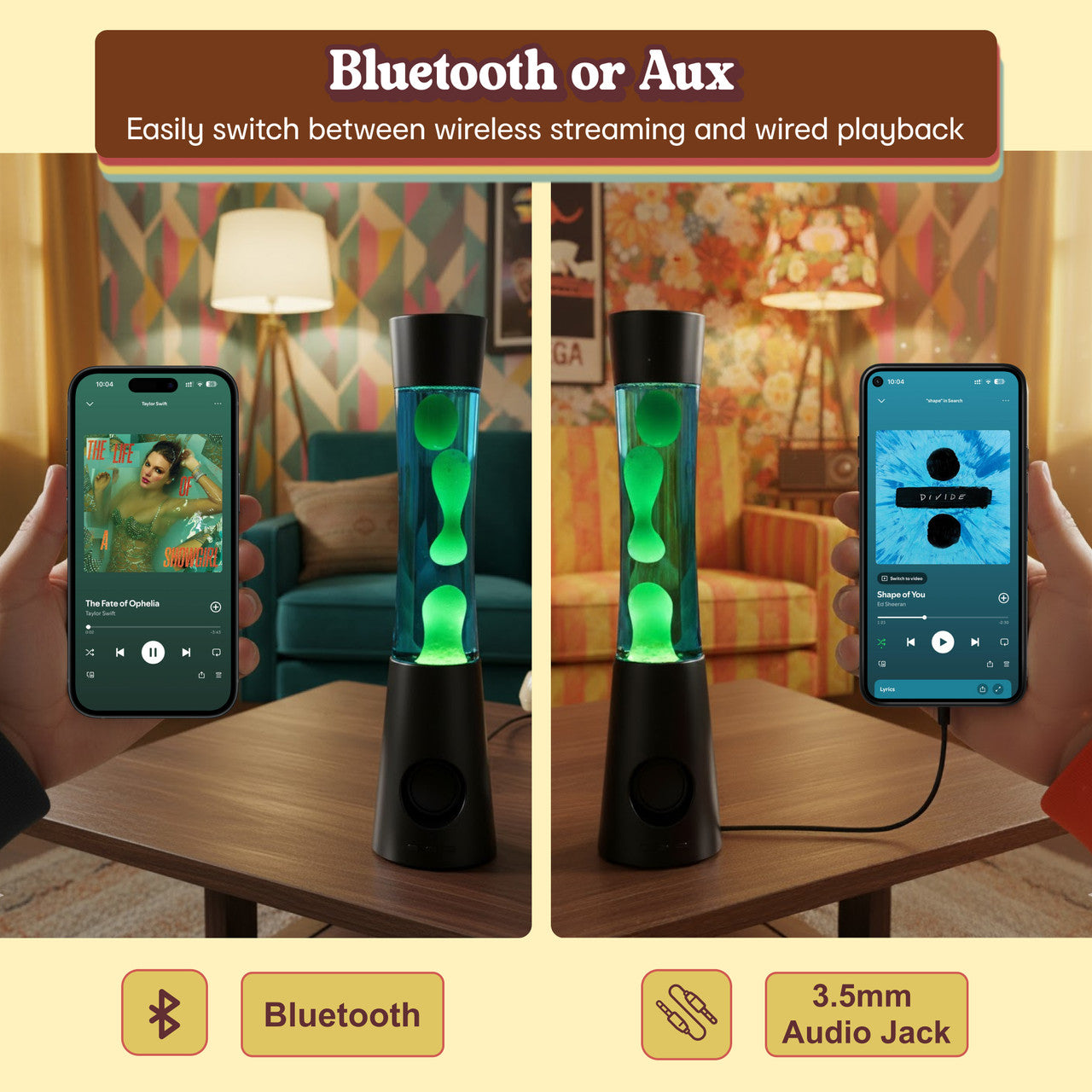 Laser Retro Lava Lamp with Bluetooth Speaker - Image 5