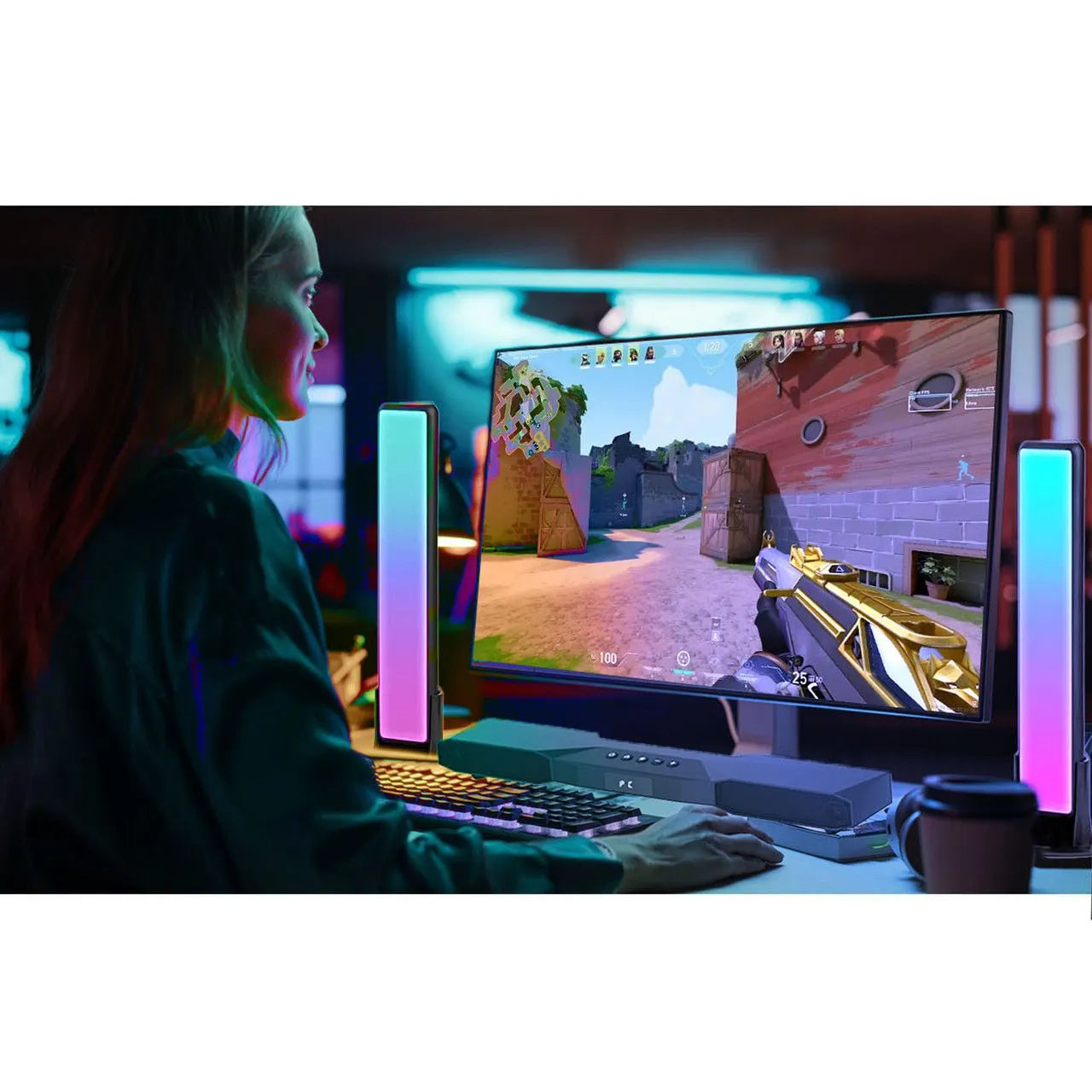 Precision RGB Gaming Soundbar with Subwoofer - Image 5