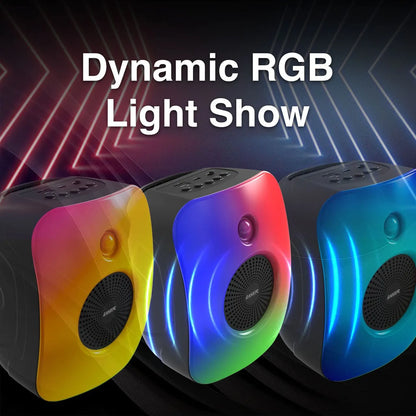 Laser RGB Mini Party Speaker Black - Image 2