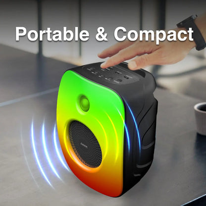 Laser RGB Mini Party Speaker Black - Image 5