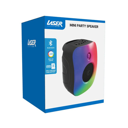 Laser RGB Mini Party Speaker Black - Image 9