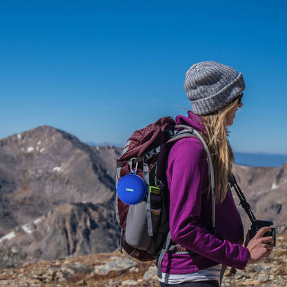 Laser Outdoor Bluetooth Speaker with Mount Blue - Image 2
