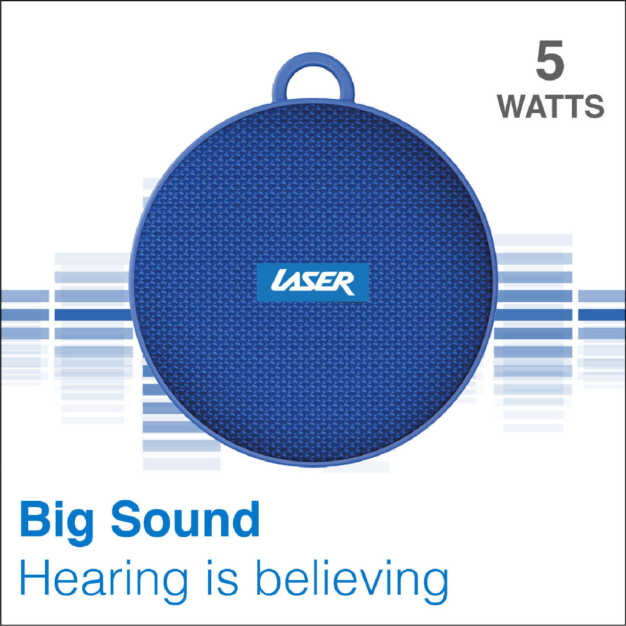 Laser Outdoor Bluetooth Speaker with Mount Blue - Image 8