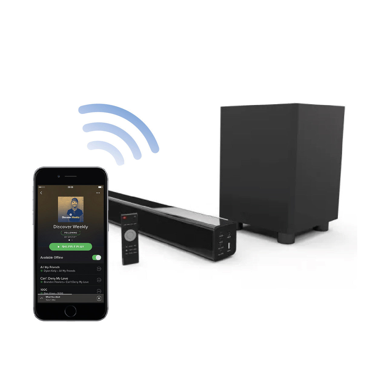 Laser Optical Soundbar with Wireless Sub-woofer - Image 8