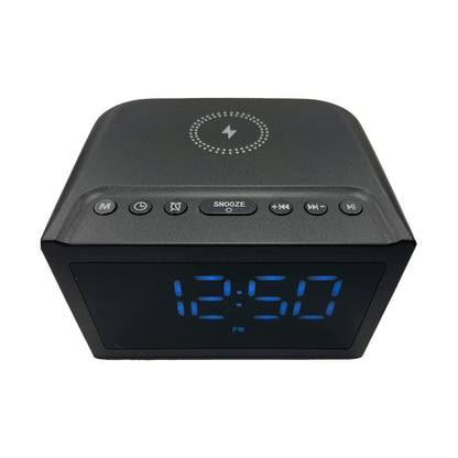 Laser Alarm Clock with Wireless Charging & Bluetooth - Image 7