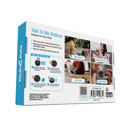 Tech4Pets 6-Pack Talking Buttons for Interactive Pet Communication - Image 8