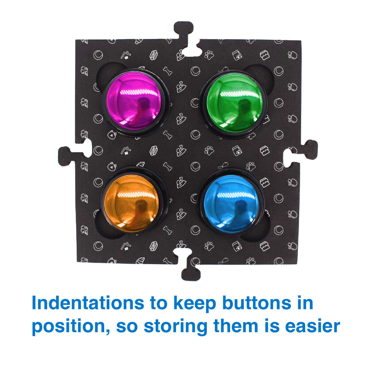 Tech4Pets Black Mat 2-Pack for Talking Buttons & Floor - Image 4