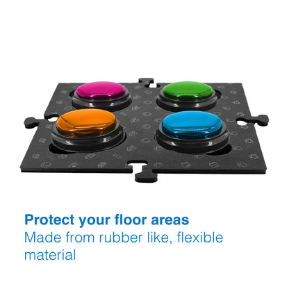 Tech4Pets Black Mat 2-Pack for Talking Buttons & Floor - Image 5