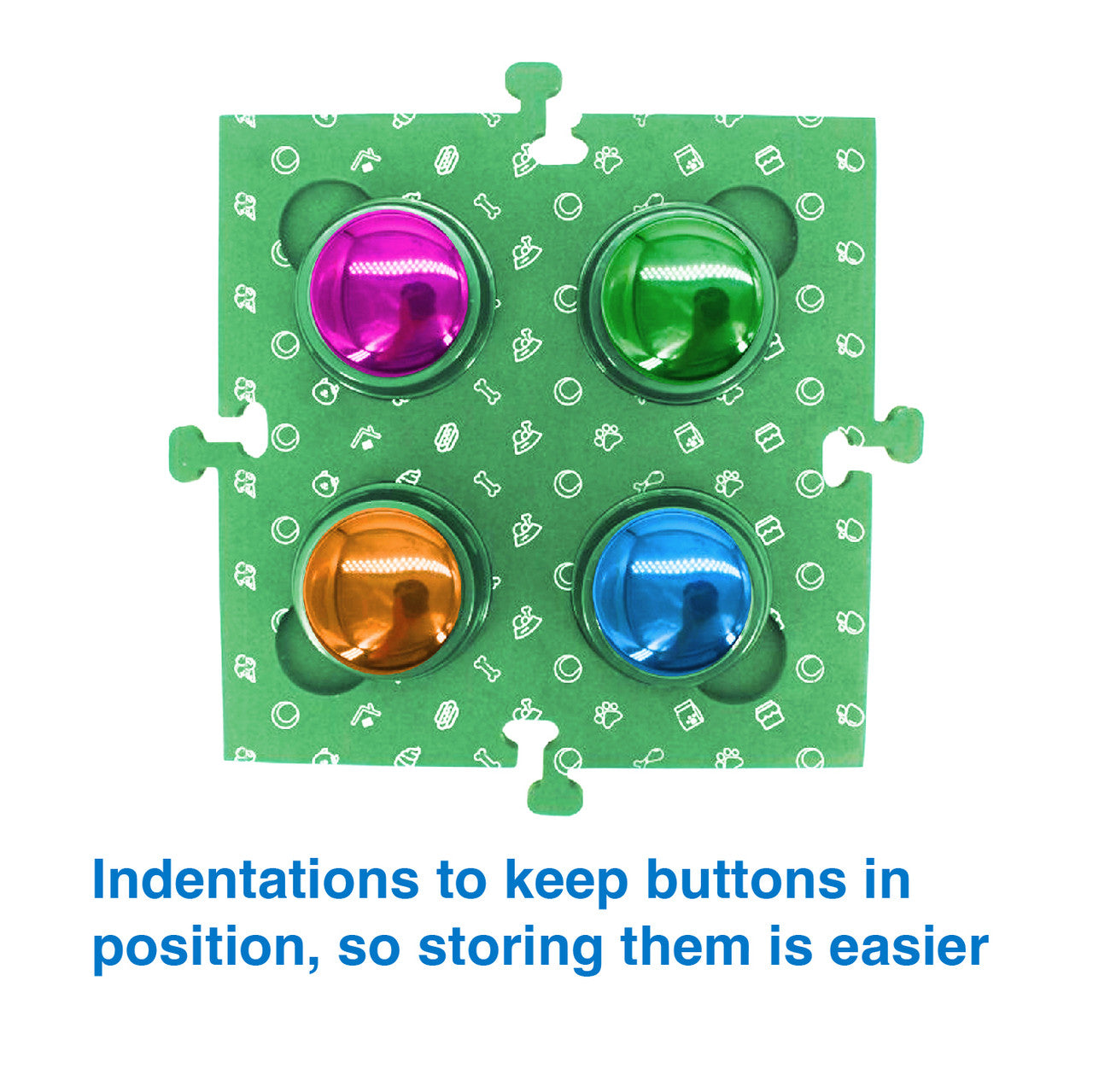 Tech4Pets Green Mat 2-Pack for Talking Buttons & Floor - Image 5