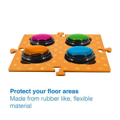 Tech4Pets Orange Mat 2-Pack for Talking Buttons & Floor - Image 4
