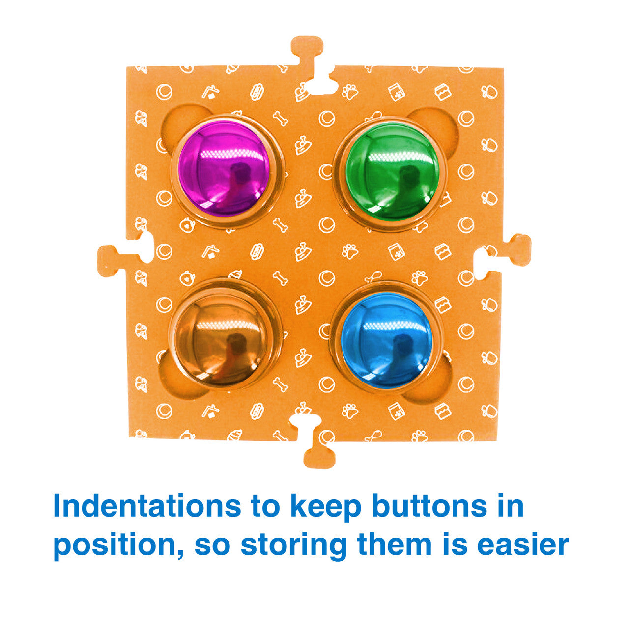 Tech4Pets Orange Mat 2-Pack for Talking Buttons & Floor - Image 5