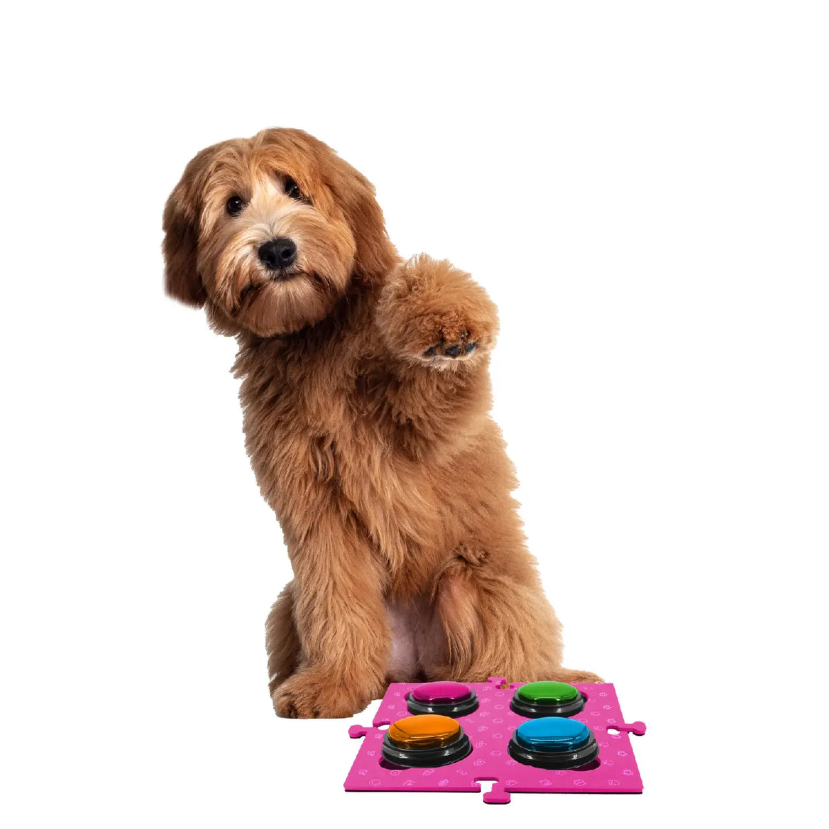 Tech4Pets Pink Mat 2-Pack for Talking Buttons & Floor - Image 2