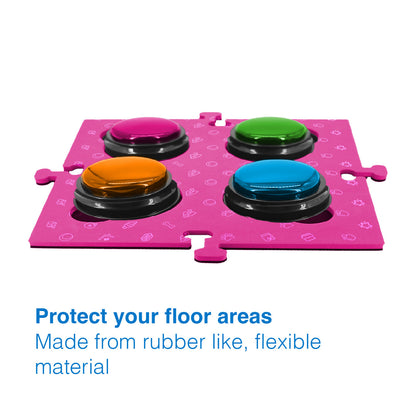 Tech4Pets Pink Mat 2-Pack for Talking Buttons & Floor - Image 4