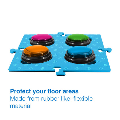 Tech4Pets Blue Mat 2-Pack for Talking Buttons & Floor - Image 5