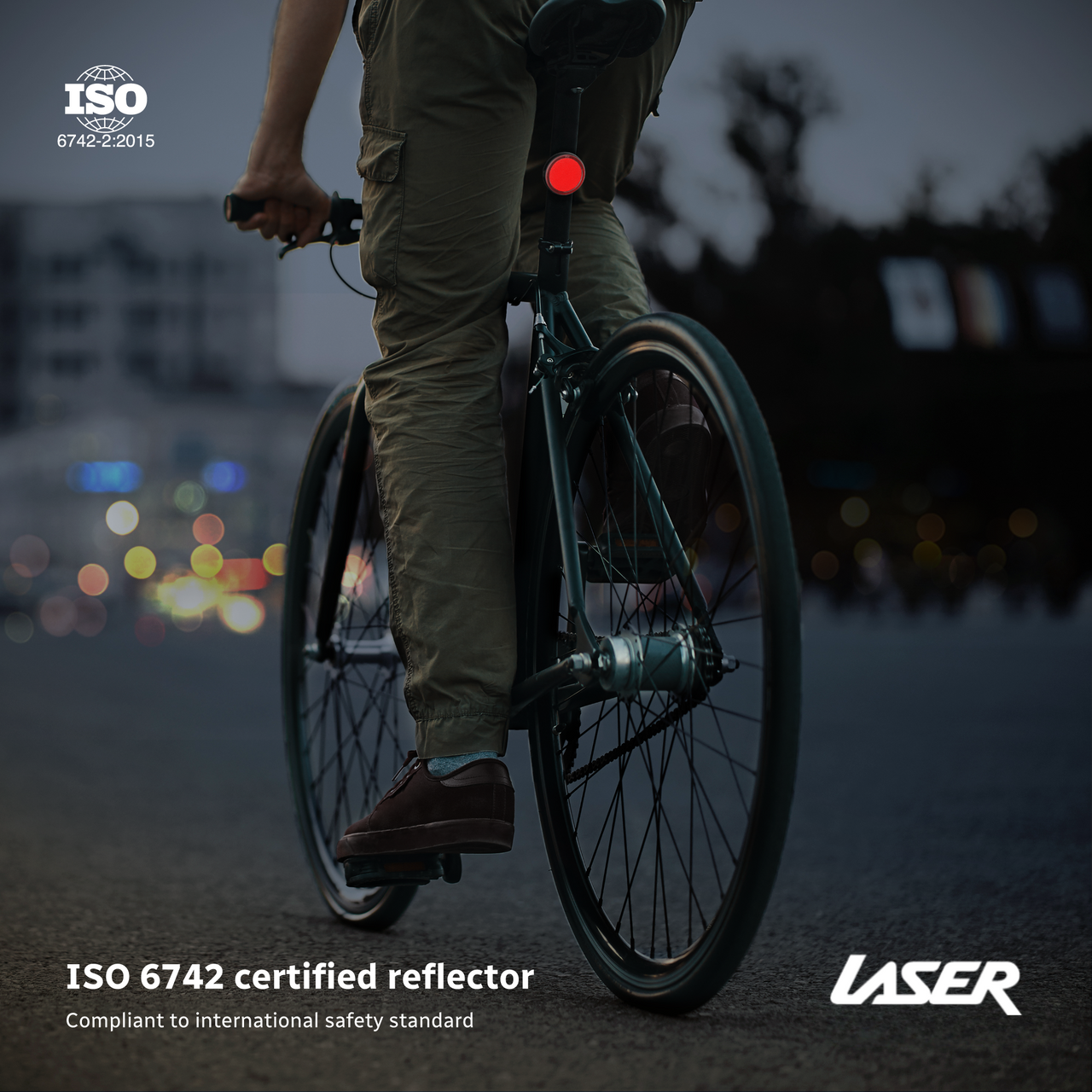 Laser Round Red Reflector Smart Tag - Image 3