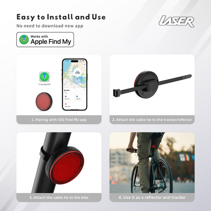 Laser Round Red Reflector Smart Tag - Image 5