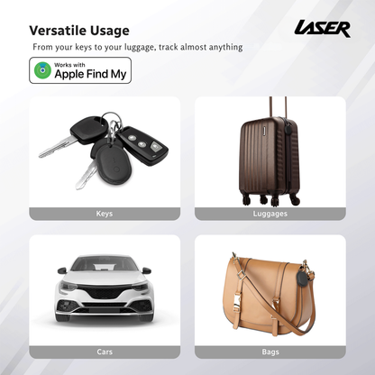 Laser Mini Smart Tag with Apple Find My Tracking Black - Image 5
