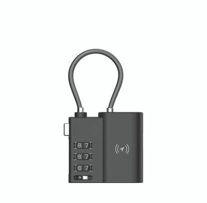 Laser TSA Lock Smart Tag with Rechargeable Battery Black - Image 8
