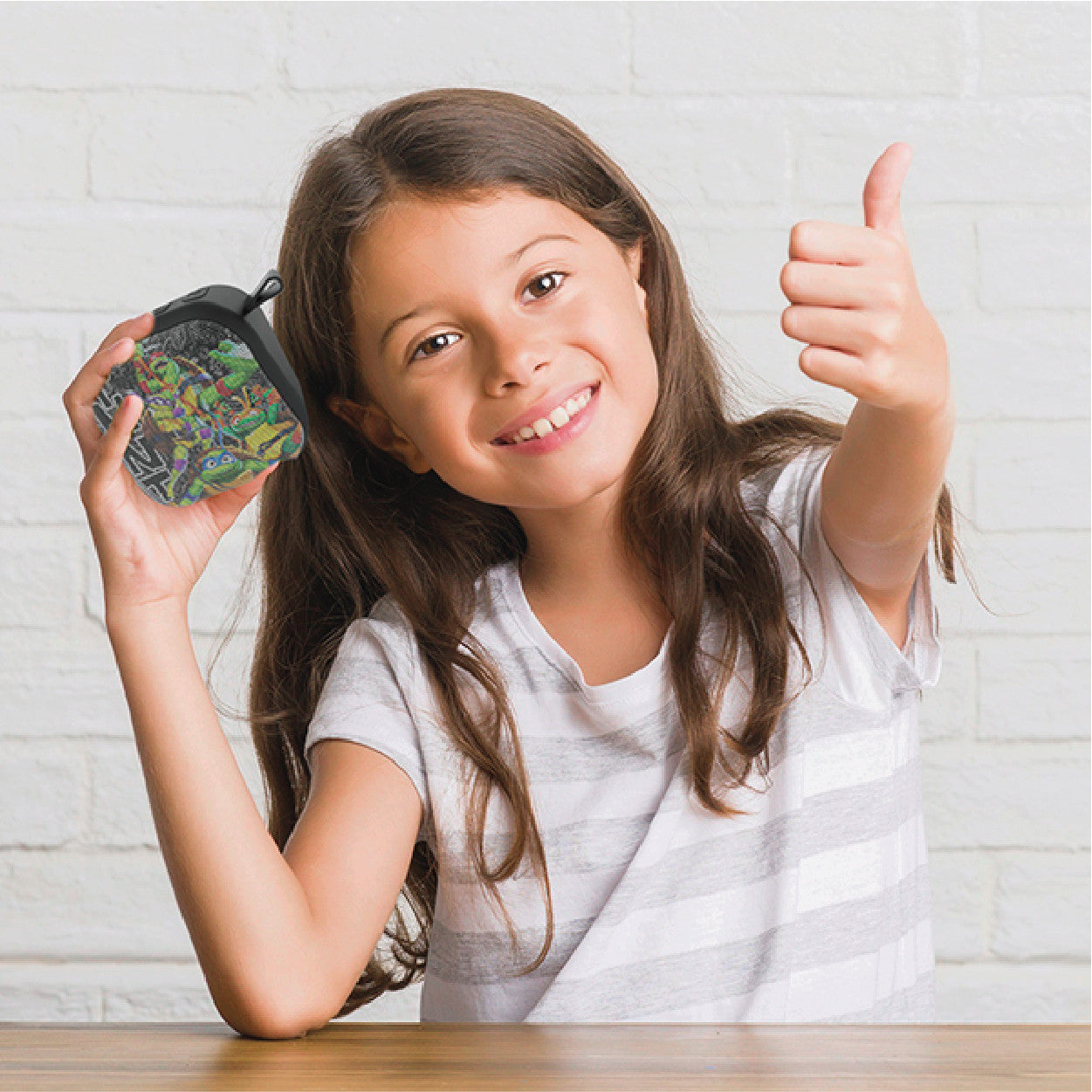 TMNT 3W Portable Bluetooth Speaker Black - Image 3