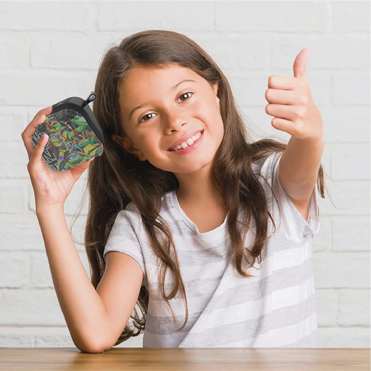 TMNT 3W Portable Bluetooth Speaker Black - Image 3