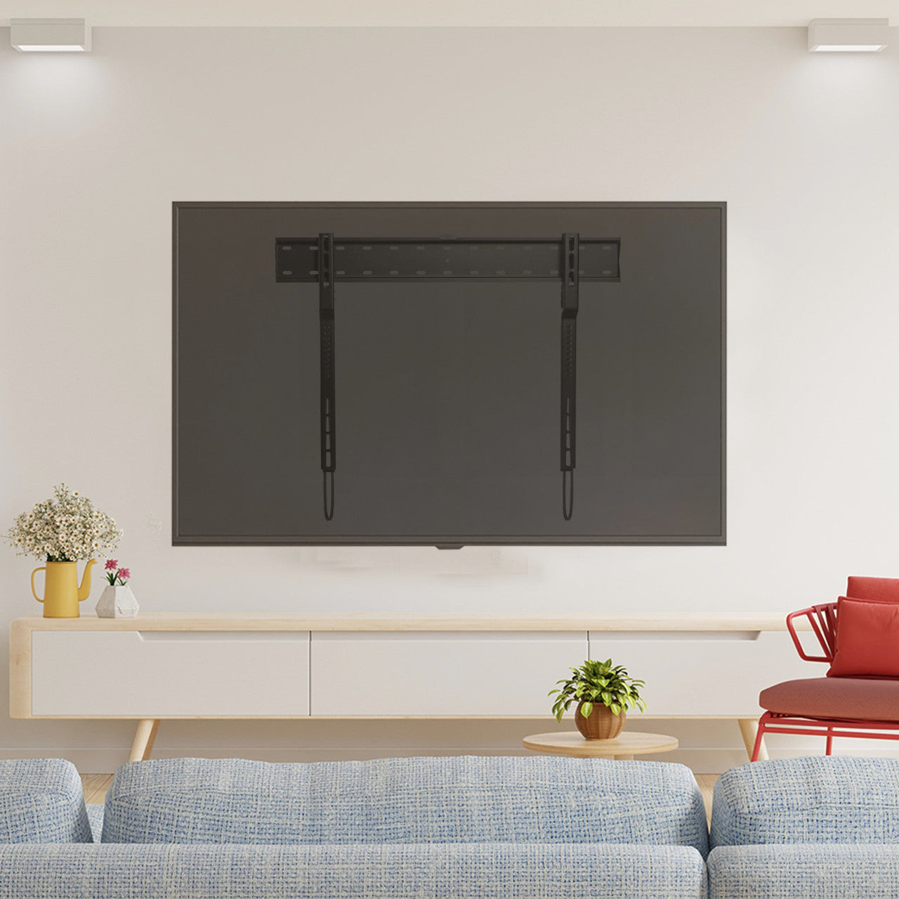 Ultra Slim Fixed TV Wall Mount suits 43 inches - 80 inches Panels - Image 2