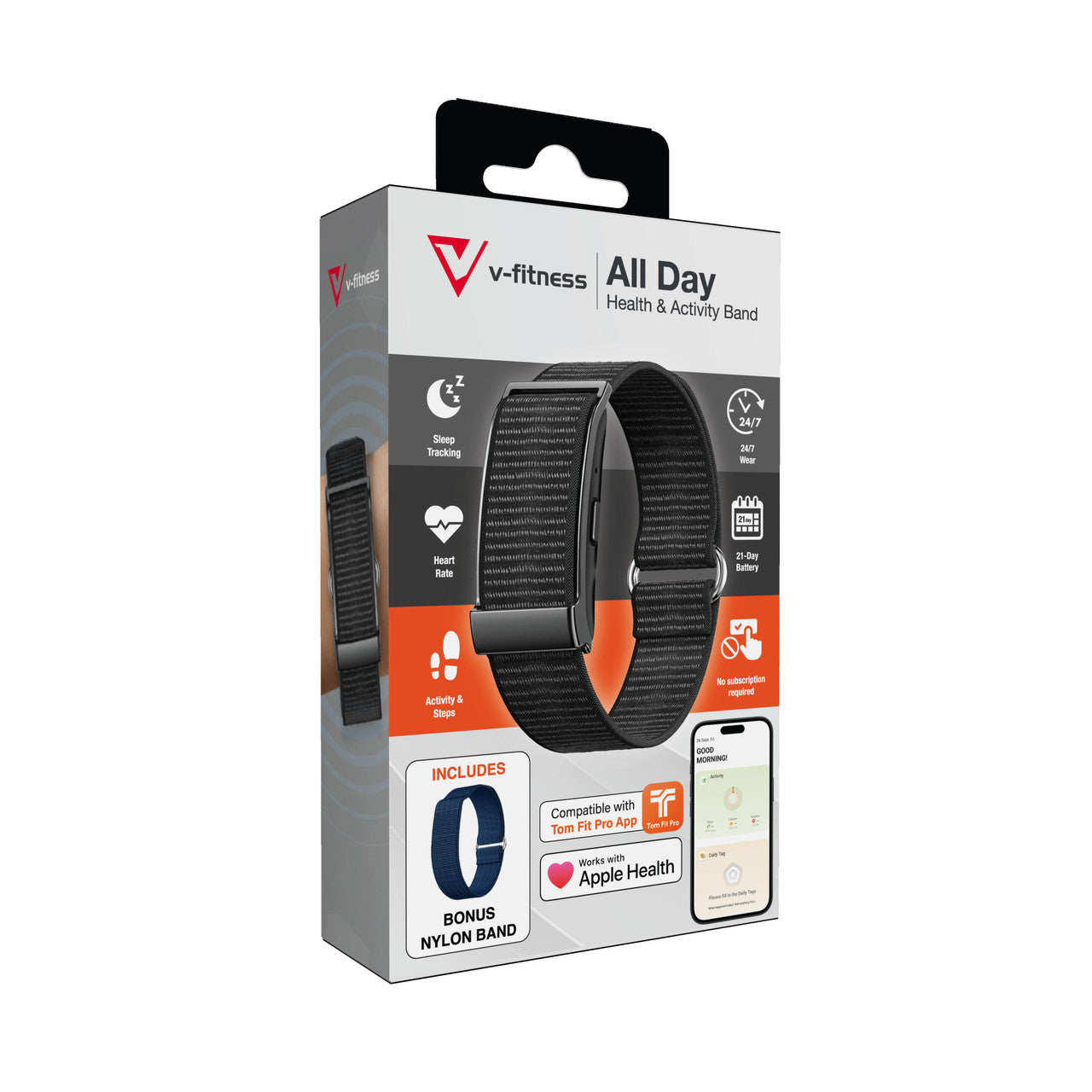 V-Fitness Smart Band Black - Image 4