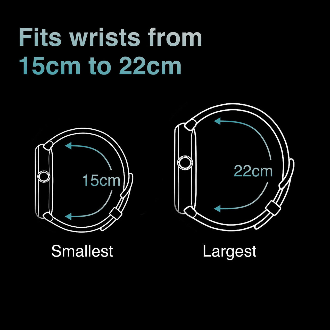 V-Fitness Smart Watch GPS and 2.1 inch Black - Image 9