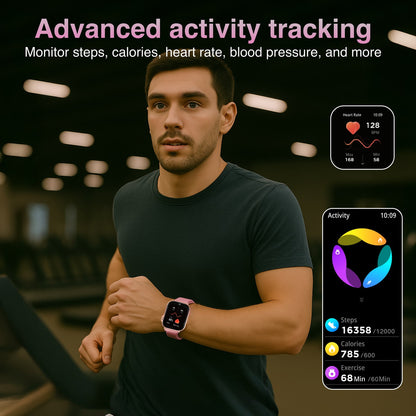 V-Fitness Smart Watch GPS and 2.1 inch Pink - Image 2