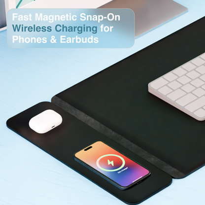 Laser Wireless Charging Desk Mat Black - Image 5