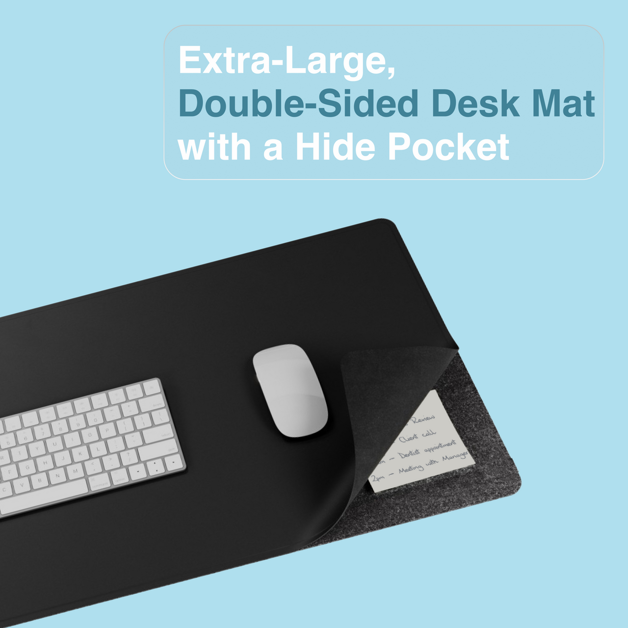 Laser Wireless Charging Desk Mat Black - Image 6