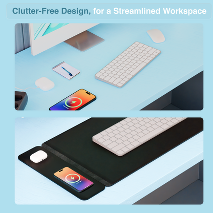 Laser Wireless Charging Desk Mat Black - Image 7