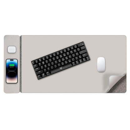 Laser Wireless Charging Desk Mat Grey - Image 5