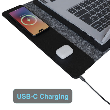 Laser Wireless Charging Laptop Sleeve Up to 16 Inch Black - Image 6