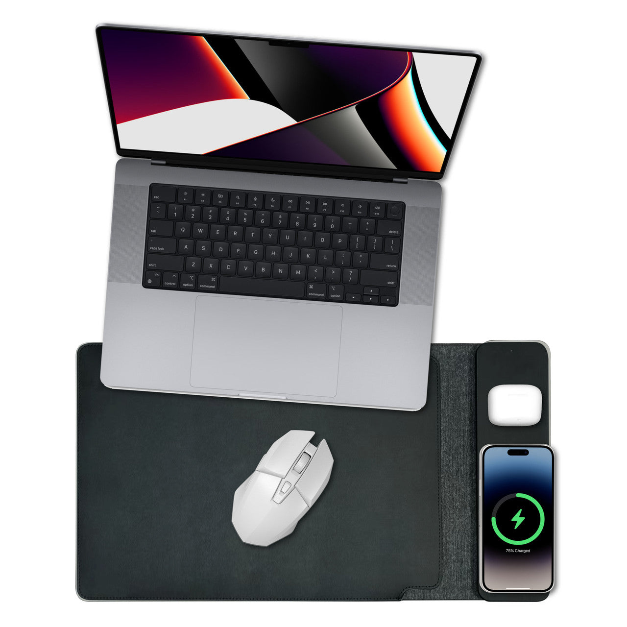 Laser Wireless Charging Laptop Sleeve Up to 16 Inch Black - Image 9