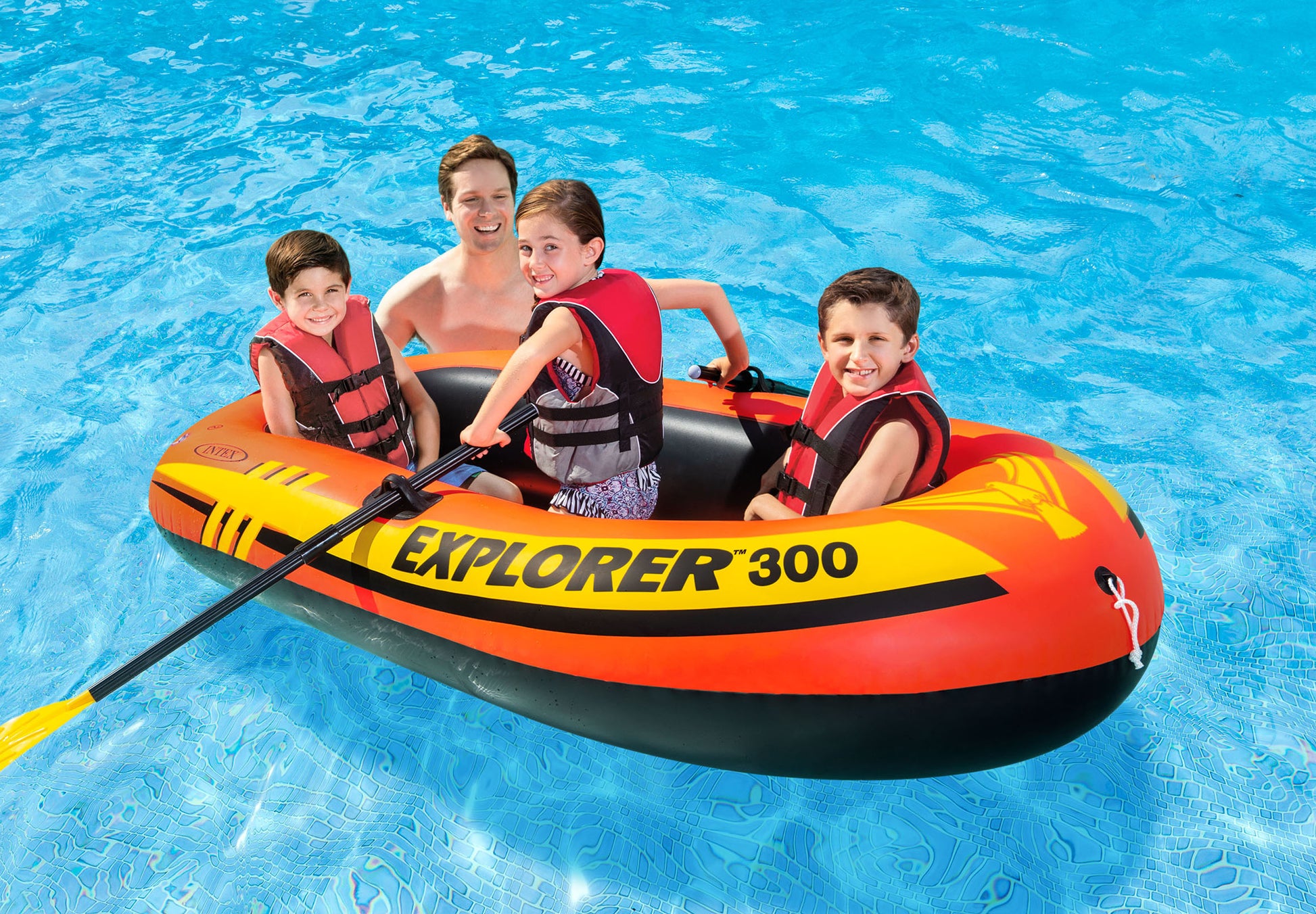 Intex Explorer 300 - Inflatable Boat 58332 - Image 2