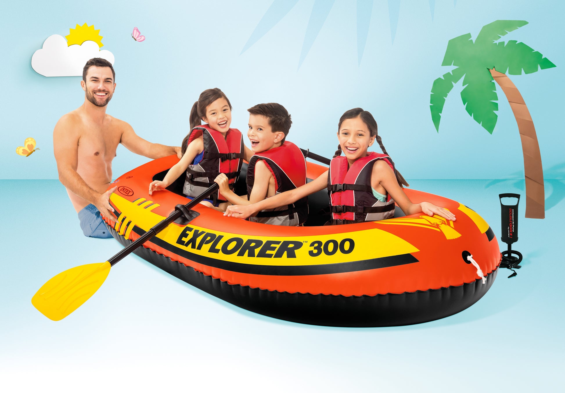 Intex Explorer 300 - Inflatable Boat 58332 - Image 3