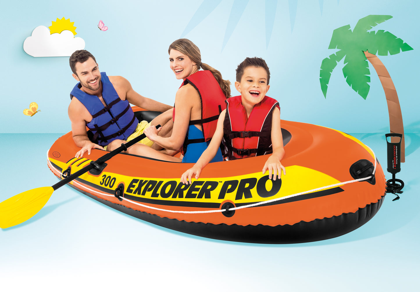 Intex Explorer Pro 300 - Inflatable Boat Sest 58358 - Image 6