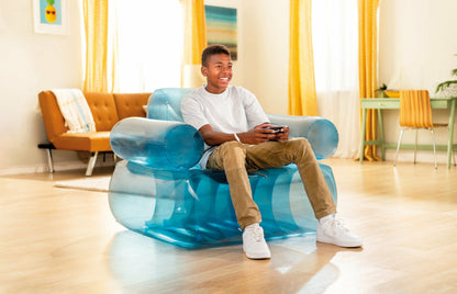 Intex Transparent Blue Inflatable Armchair 66503 - Image 2