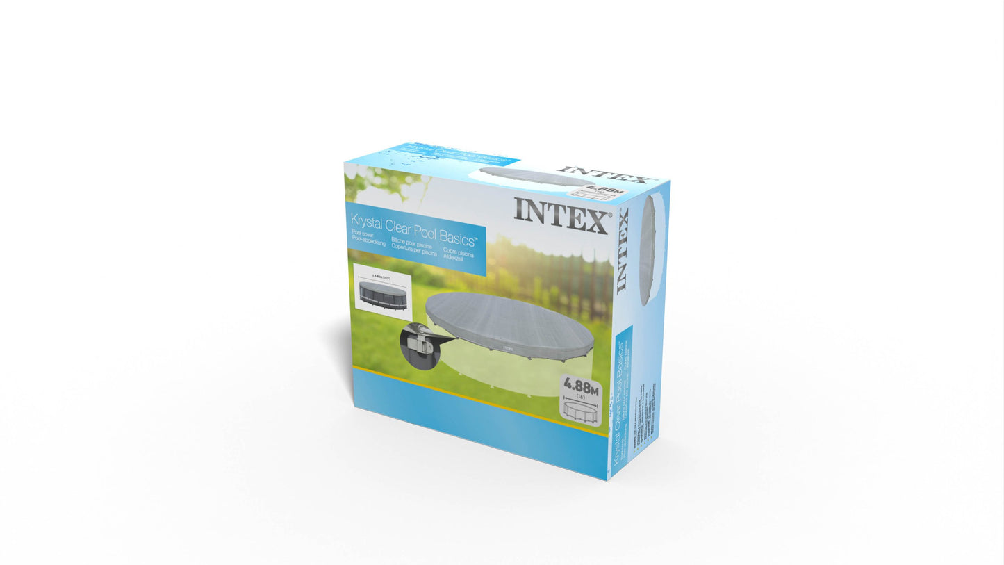 Intex Deluxe Pool Cover for 16' 4.88m Round Swimming Pools 28040 - Image 6