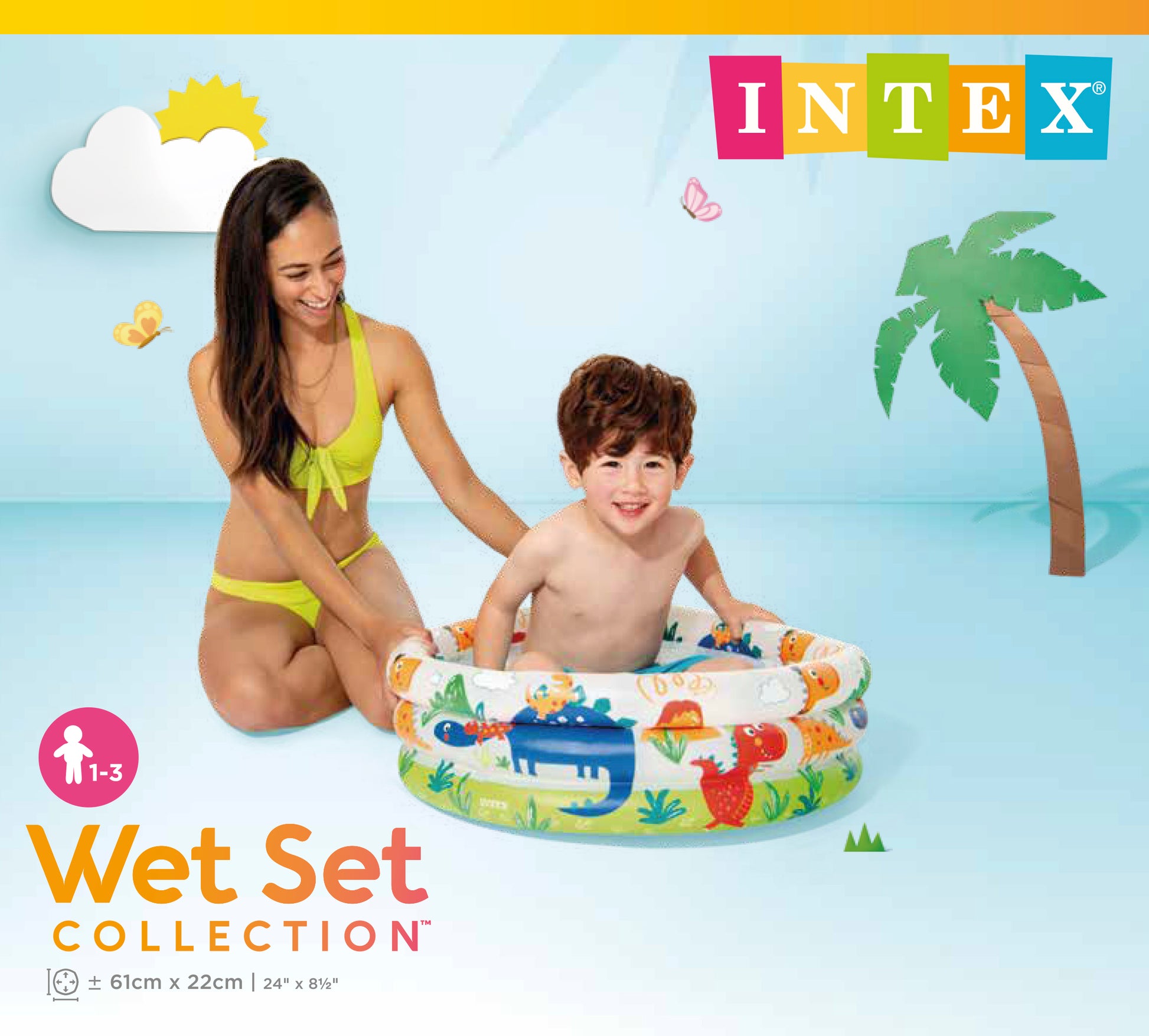 Intex Dino Buddies 3-Ring Inflatable Kiddie Pool 57106 - Image 3