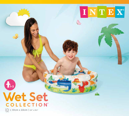 Intex Dino Buddies 3-Ring Inflatable Kiddie Pool 57106 - Image 3