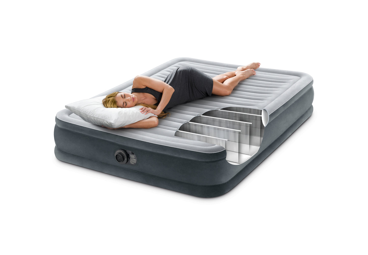 Intex Double (Full) Deluxe Airbed 33cm 67768 - Image 4