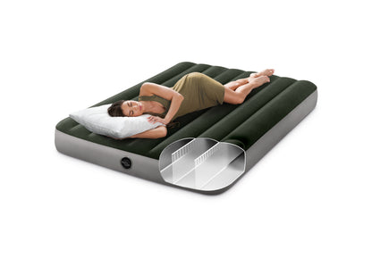 INTEX Double Dura-Beam® Standard Downy Air Mattress 10" w/ Built-In Foot Pump - Image 2