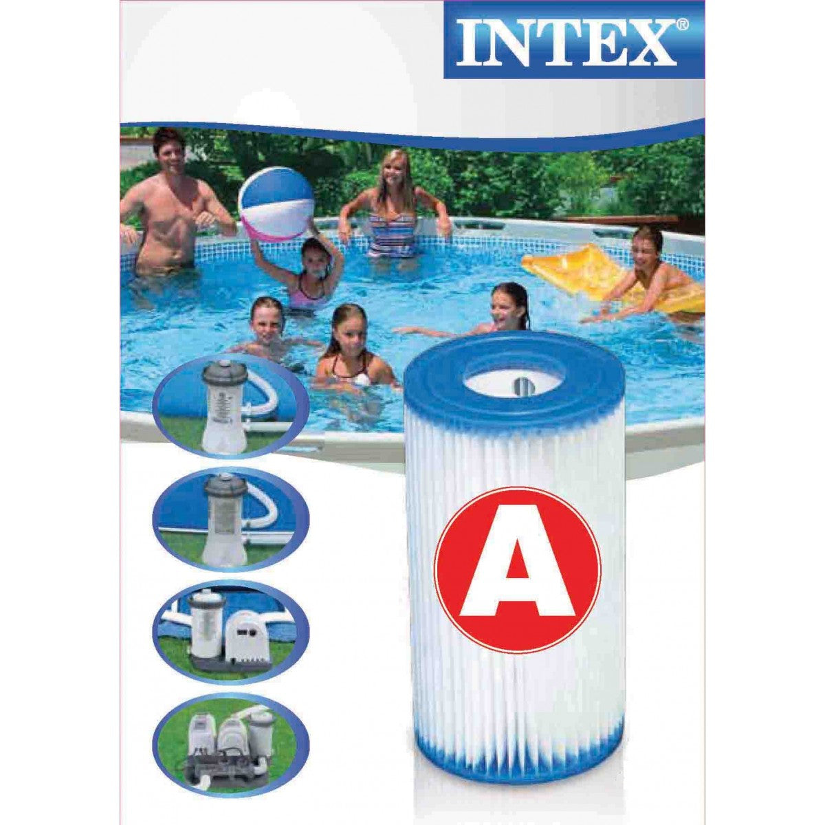 Intex 6 Pack Filter Cartridge replacement Size A INTEX FILTER PUMP 29000 - Image 2