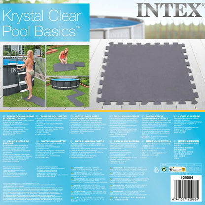 Intex Gray Padded Floor Protector Interlocking 8 x 50x50x0.5cm 29084 - Image 5