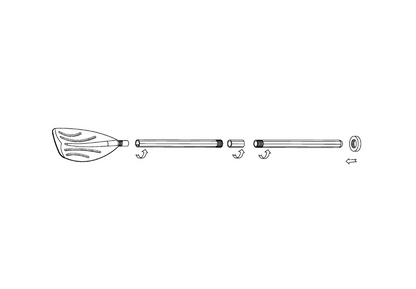Intex Replacement French Oars for Intex Boats 59623 - Image 3