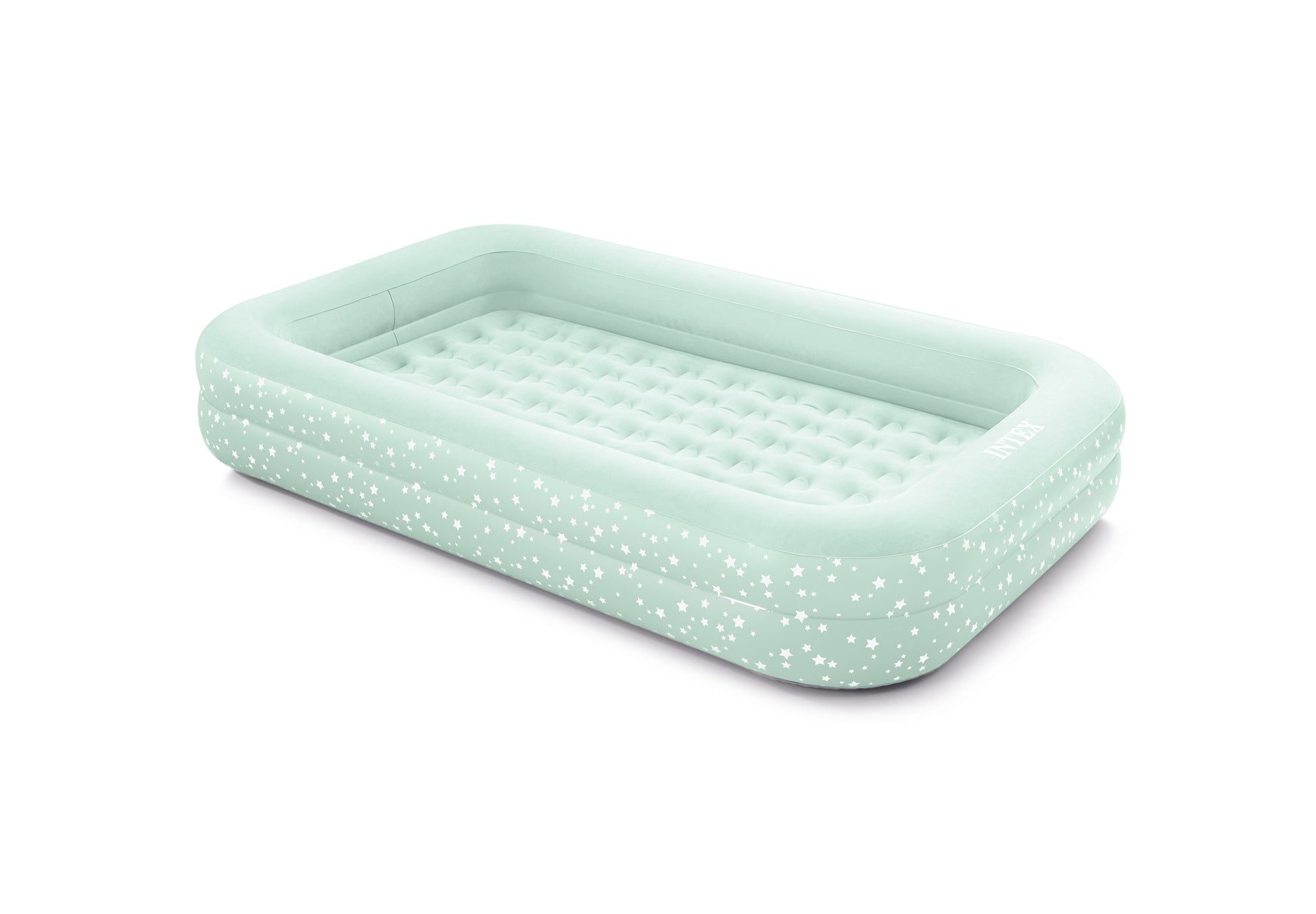 Intex Kidz Inflatable Travel Bed set with Hand Pump - Stars. Great for Travel 66810 - Image 4