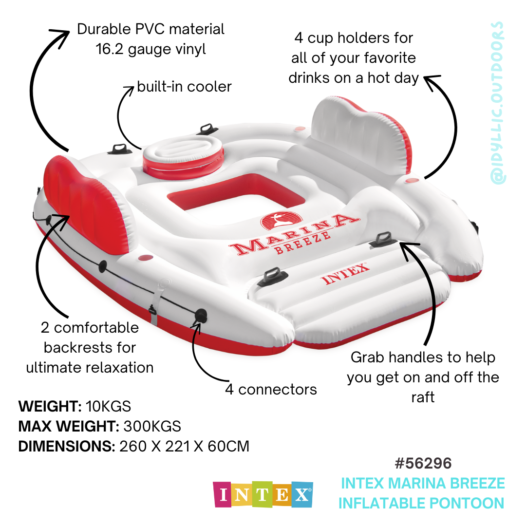 Intex Marina Breeze Inflatable Pontoon 56296 - Image 2