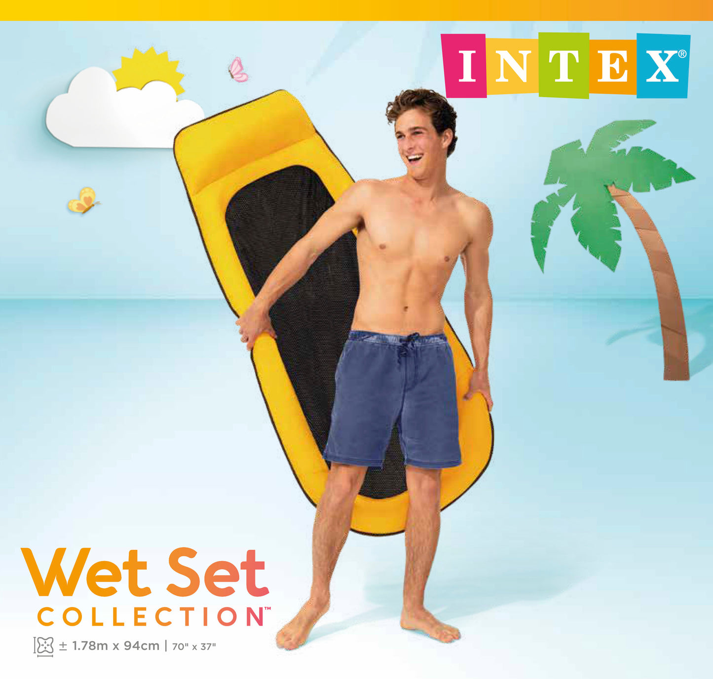 Intex Mesh Inflatable Pool Lounge - Great for Travel 58836 - Image 9